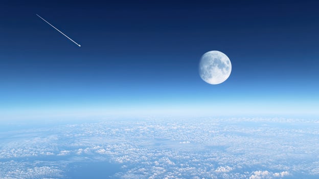Cosmic view from above photo