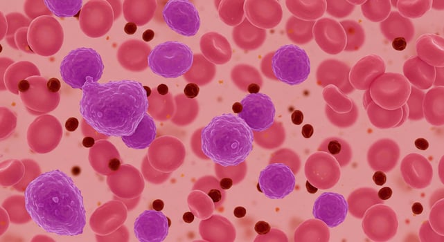 Microscopic view blood cells analysis, health and medicine usage, lab background photo