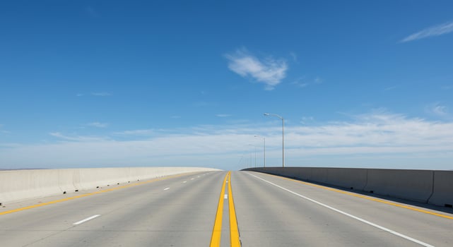 A highway with a sign that says exit photo
