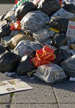 A pile of garbage photo