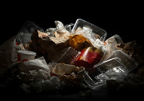 A pile of trash photo