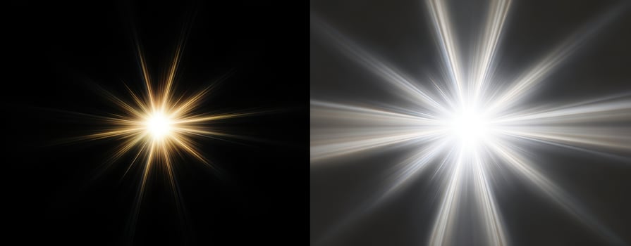 The Radiant Starburst Emitting Brilliant Light in Dark Surroundings photo