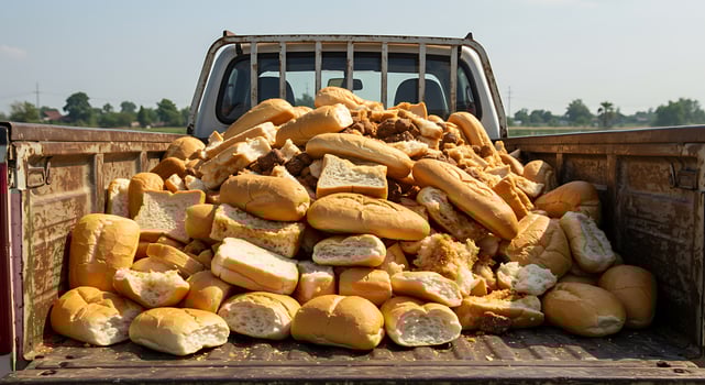 A truck full of bread photo