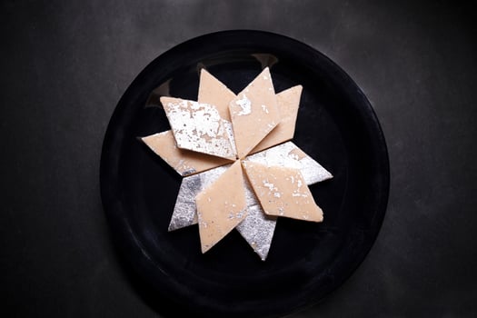 A Delicious Kaju Katli Indian sweet photo