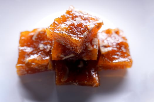 Traditional Indian sweet Halwa photo