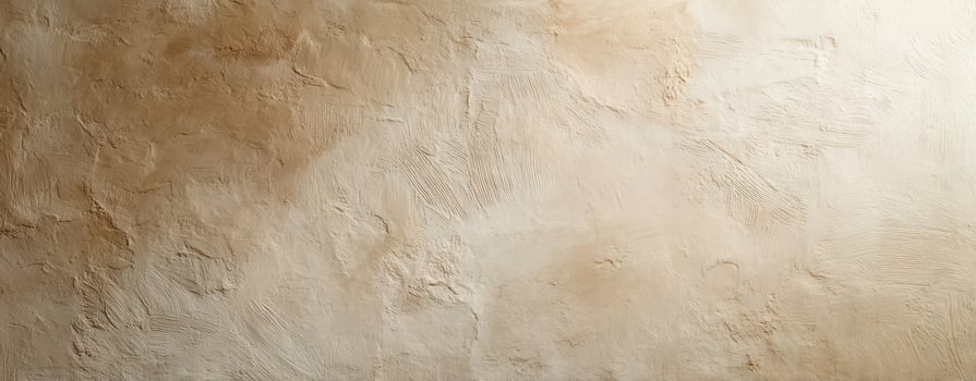 The textured plaster wall in warm beige tones for modern interiors. photo
