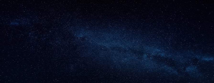 The stunning view of the night sky filled with countless shining stars. photo