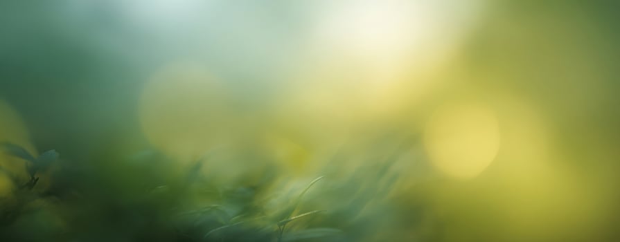The serene beauty of soft, blurred greenery in natural light. photo