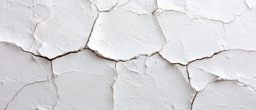 Cracked white paint texture background with peeling surface photo