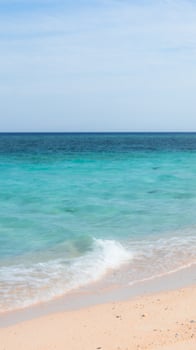 Tropical Beach Coastline with Turquoise Water photo