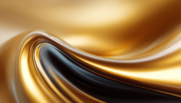 Flowing golden abstract background for luxury designs photo