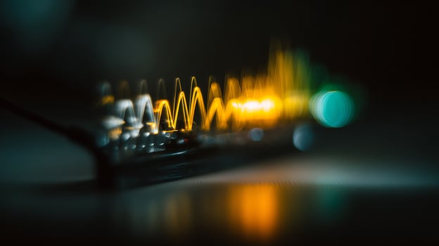 Abstract Glow of Light and Energy in Motion. photo