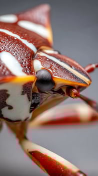 Stunning Macro Shot of a Colorful Beetle with Intricate Patterns. photo