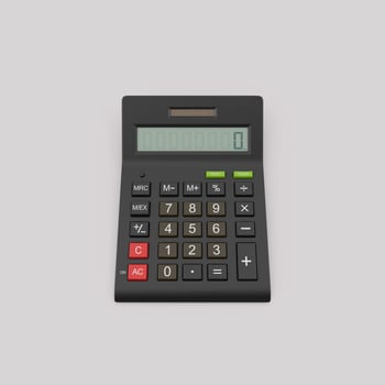 Black Digital Calculator for School Study and Math photo