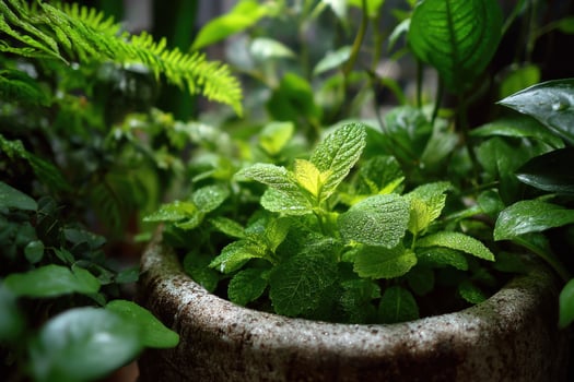 A close up of a plant in a pot photo