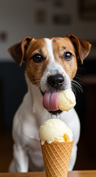 A dog with its tongue out photo