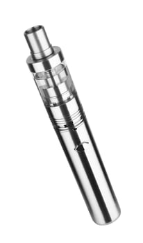 E-cigarette or vaping device on a white photo