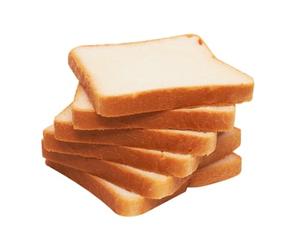Toasts on a white back photo