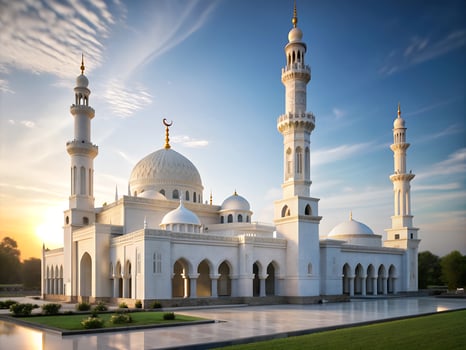 the white mosque in abu dhabi photo