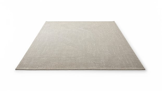 A rug on a white surface with a light grey background uniquely crafted for your design needs photo