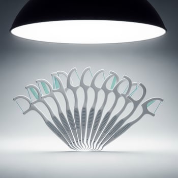 A fan with a light shining on it photo