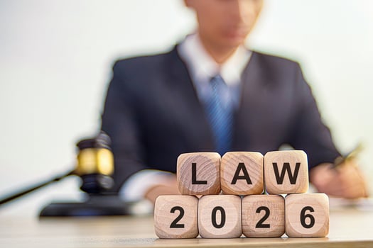 2026 law. Changes in legislation in New Year 2026, new laws, rules, decrees, taxes, precedents, court decisions. Concept changes in laws in year 2026 photo