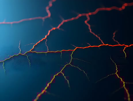A close up of lightning bolts on a dark background photo