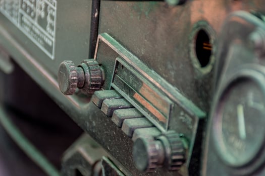Retro car radio vintage style photo