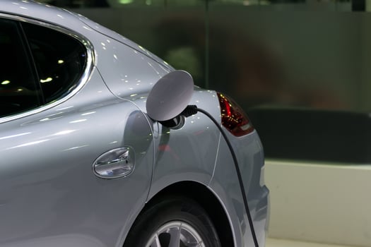 A car is charging its battery photo