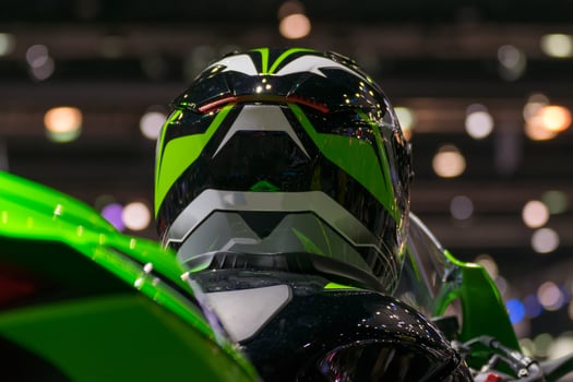 A person wearing a helmet photo