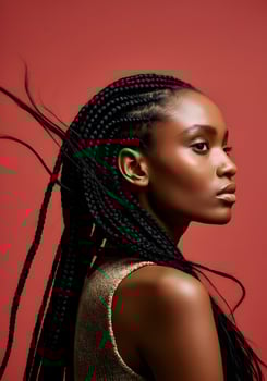 Happy Photography Day Fashion Portrait with African Elegance Photography Advertisement photo