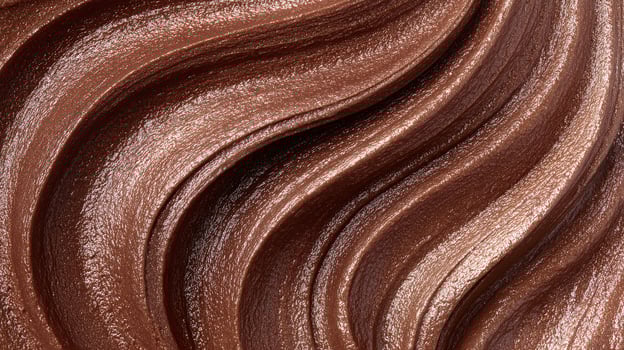 A close up of a chocolate wavy texture photo