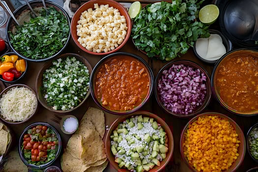 A Vibrant Fiesta of Fresh Ingredients for a Delicious Meal photo