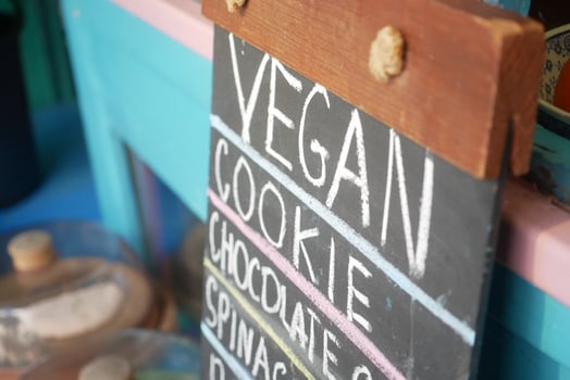 Delicious vegan cookie options available at local cafe photo