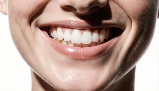 Close-up of a Radiant, Healthy Smile photo