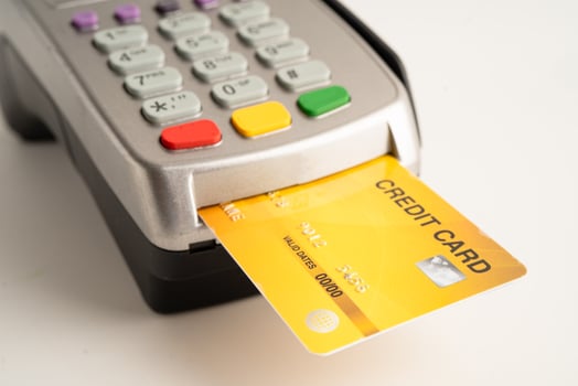 Payment POS terminal for finance business photo