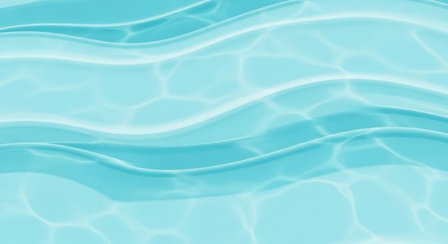 Abstract blue water surface with gentle waves and light patterns photo