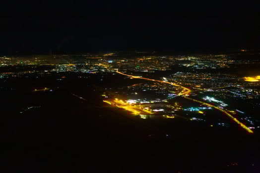night city, view from above photo