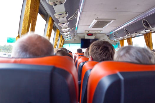 tourists ride the bus.. photo