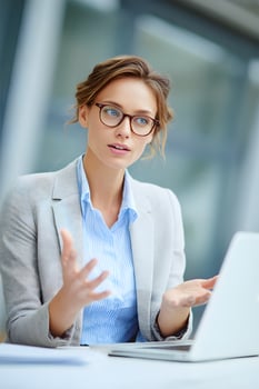 virtual consultant giving advice on new fiscal rules photo
