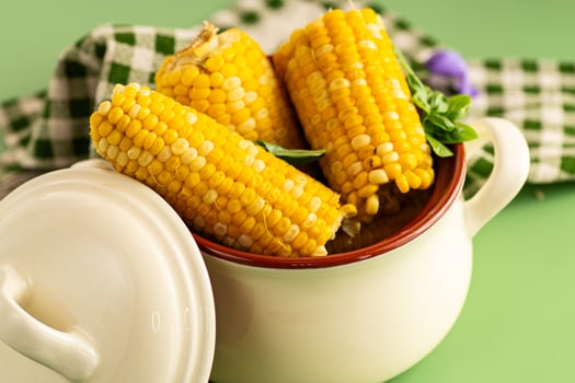 Homemade corn recipe for the family warm seasonal taste. photo