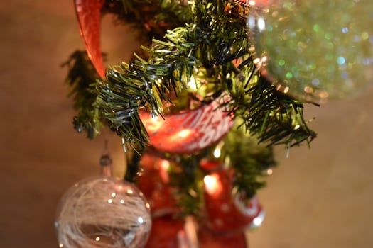 Christmas eve ornaments photo