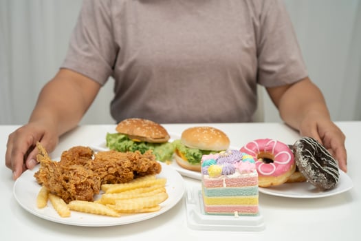 Junk food no good eating photo