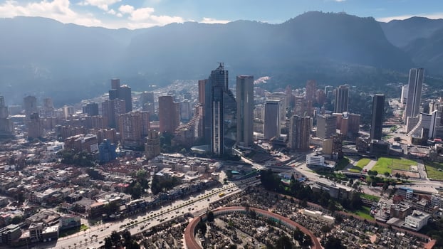 Amazing Bogota DC in Bogota Cundinamarca in Colombia. Beauty Scene. photo