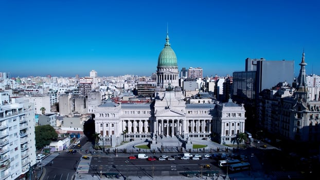 Outdoors National Congress in Buenos Aires Buenos Aires in Argentina . Stunning Scene. photo