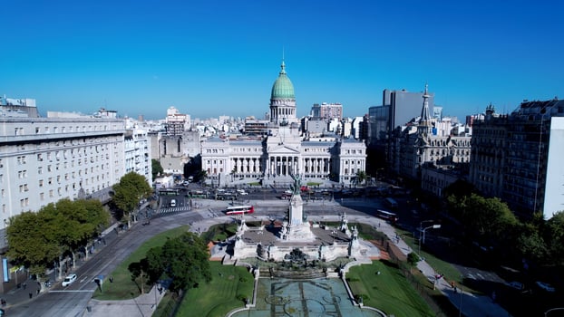 Scenic Buenos Aires Skyline at Buenos Aires Buenos Aires Argentina. Stunning Scenery. photo