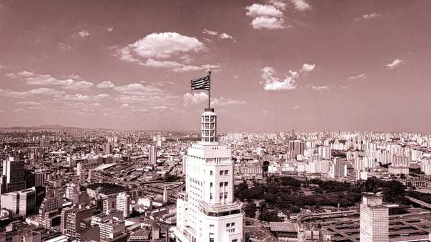 Outside Town Aerial at Town Sao Paulo Brazil.. Awesome Scene. photo