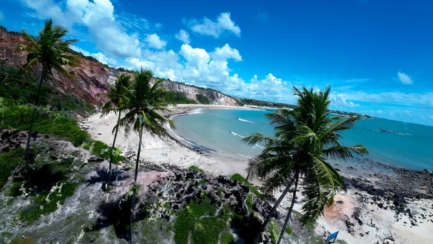 Stunning Tabatinga Beach at Conde Paraiba Brazil. Awesome Background. photo