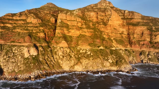 Above Canyons Road in Cape Town Western Cape in South Africa. Famous Landscape. photo