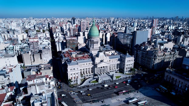 Stunning National Congress in Buenos Aires Buenos Aires Argentina . Awesome Cinematic. photo